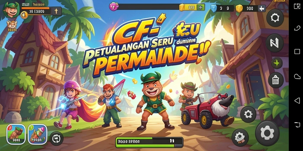 Tampilan gameplay seru dari 6CF yang penuh tantangan.