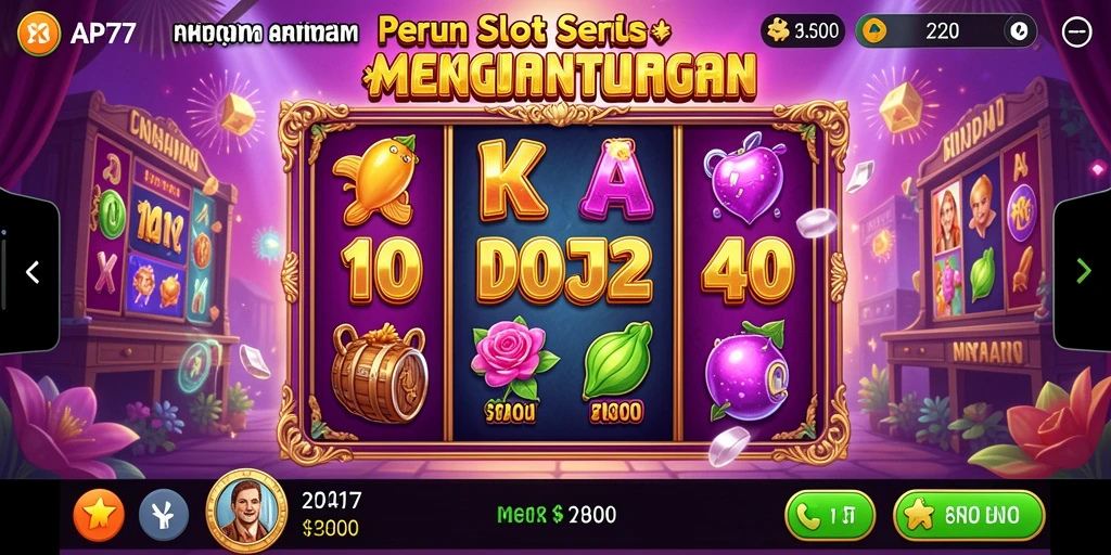 Tampilan gameplay API77 yang penuh warna dan menarik.