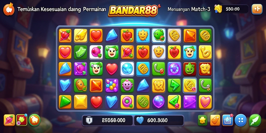 Gameplay seru dengan tantangan mencocokkan objek warna-warni.