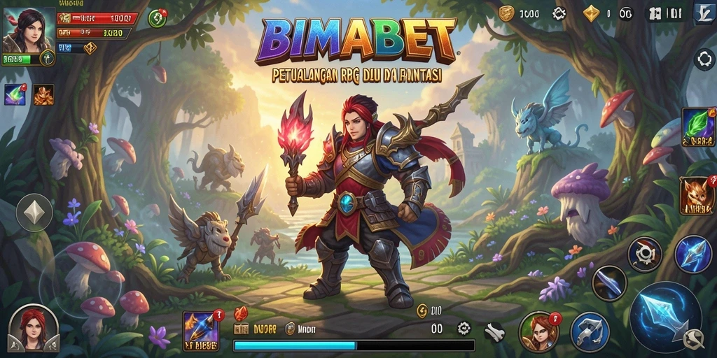 Tangkapan layar BIMABET menampilkan pertempuran seru dalam dunia RPG yang luas.