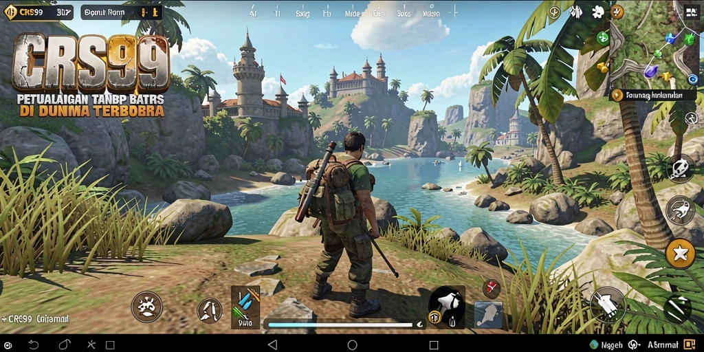 Tangkapan layar gameplay Open World di CRS99 yang menakjubkan.