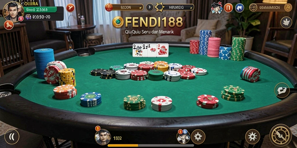 Tampilan menarik dari gameplay QiuQiu FENDI188.