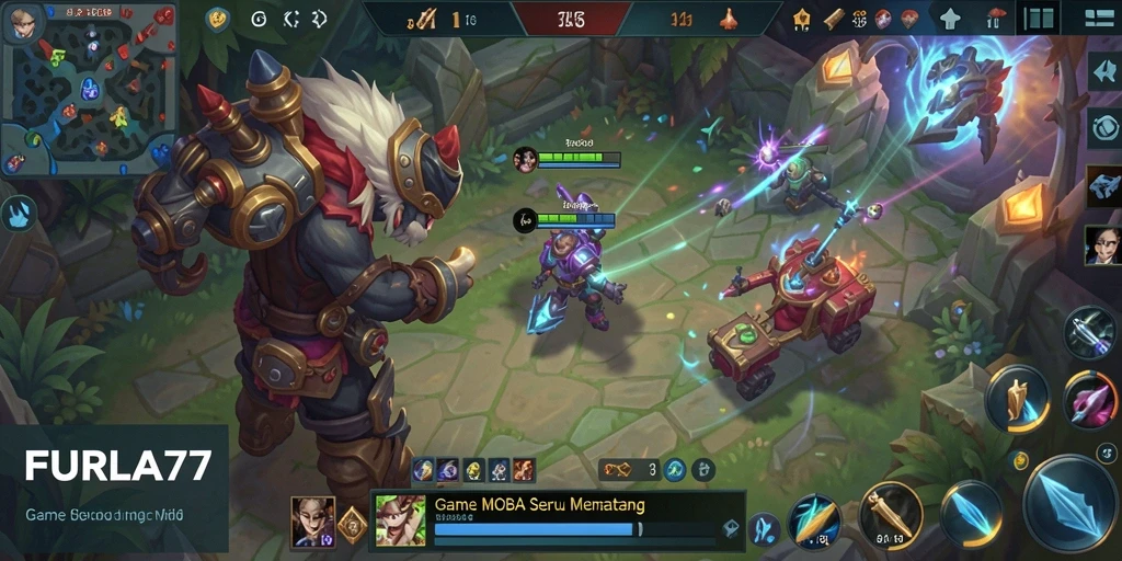 Gameplay seru FURLA77 dalam pertarungan tim.