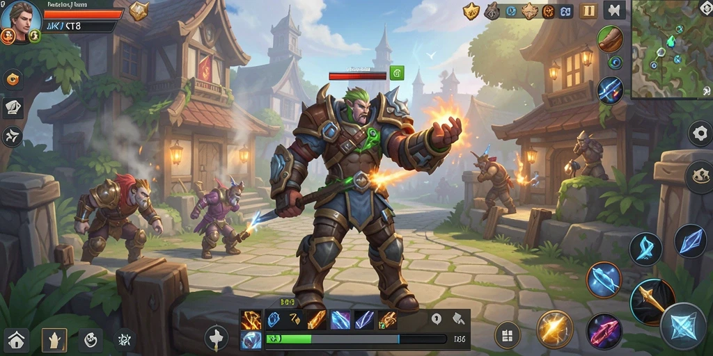 Tampilan gameplay menarik dari JKT8 dengan action ARPG seru.