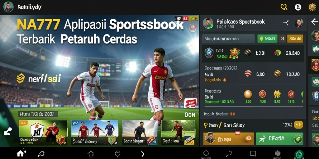 Screenshot gameplay NA777 menampilkan taruhan olahraga secara langsung.