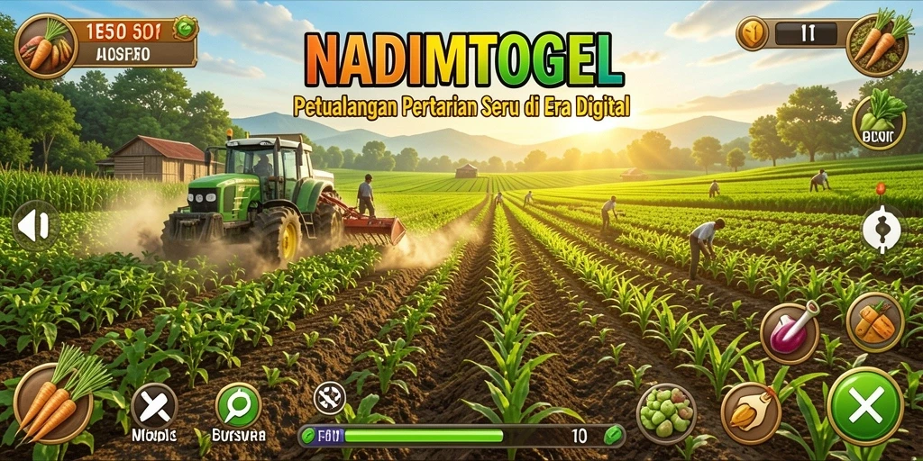 Tampilan gameplay NADIMTOGEL yang menarik saat bertani.