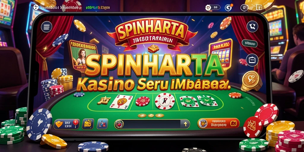 Tampilan gameplay SPINHARTA yang mengasyikkan dan penuh warna.