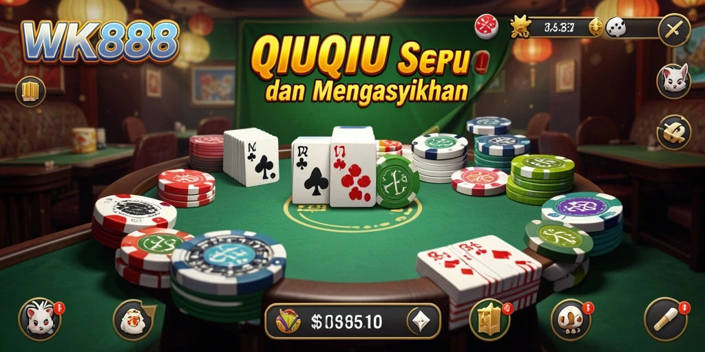 Tampilan permainan QiuQiu yang menarik dan mengasyikkan.